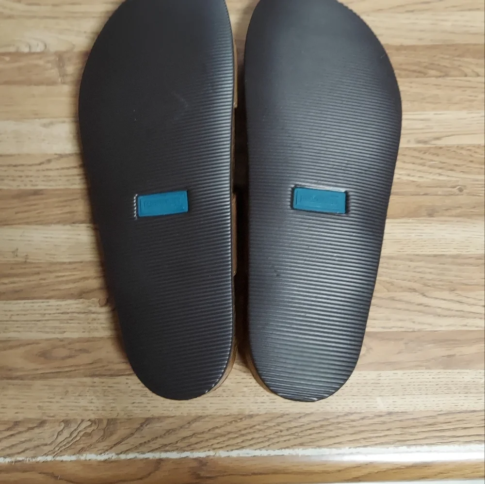 Lands End Suede Cork Sandles